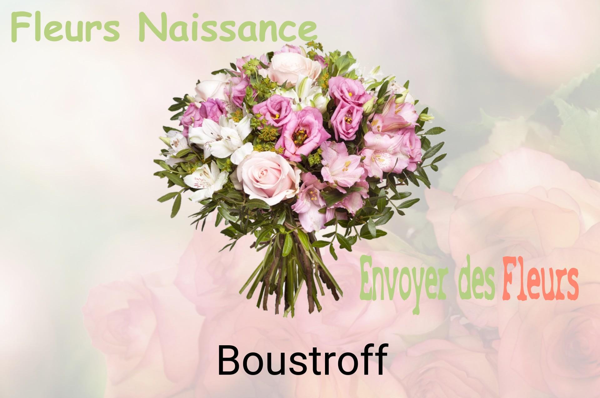 Bouquet de fleurs de naissance livré à Boustroff