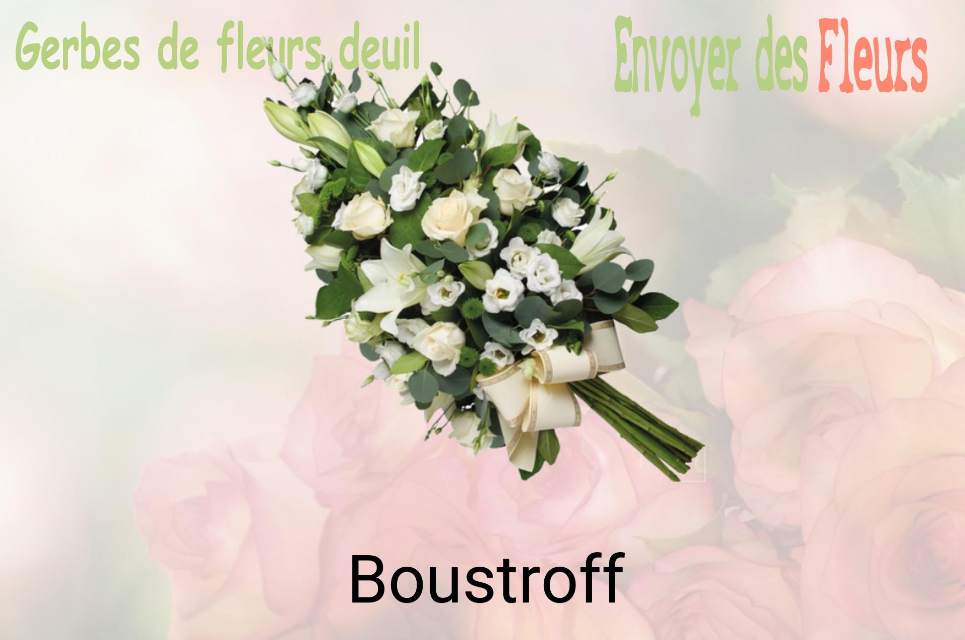 Gerbe de fleurs de deuil livrée à Boustroff